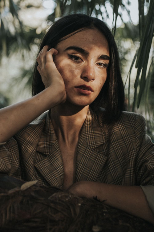 Woman in a jacket