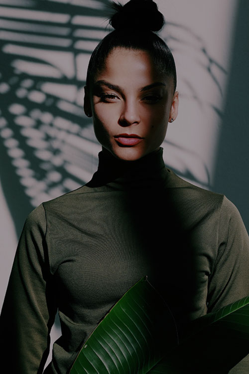 Woman in a sweater