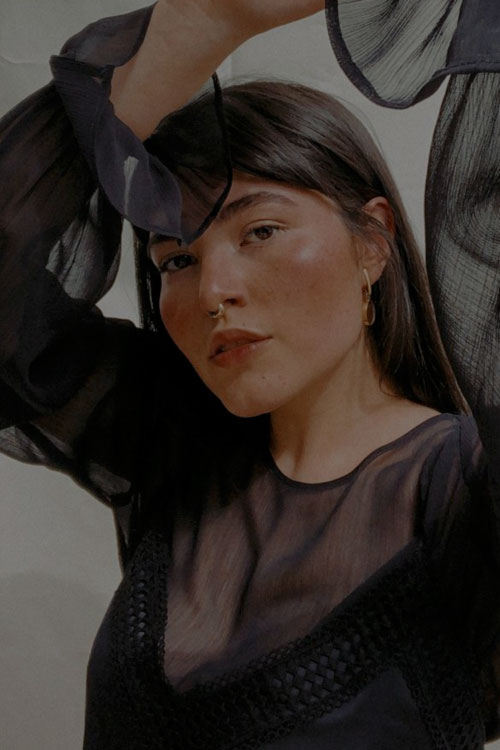 Woman in a blouse